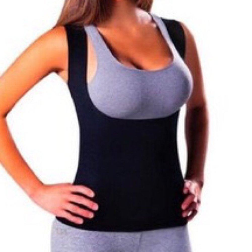 Neoprene Waist Trainer Sweat Vest Posture Corrector - Picture 6 of 7